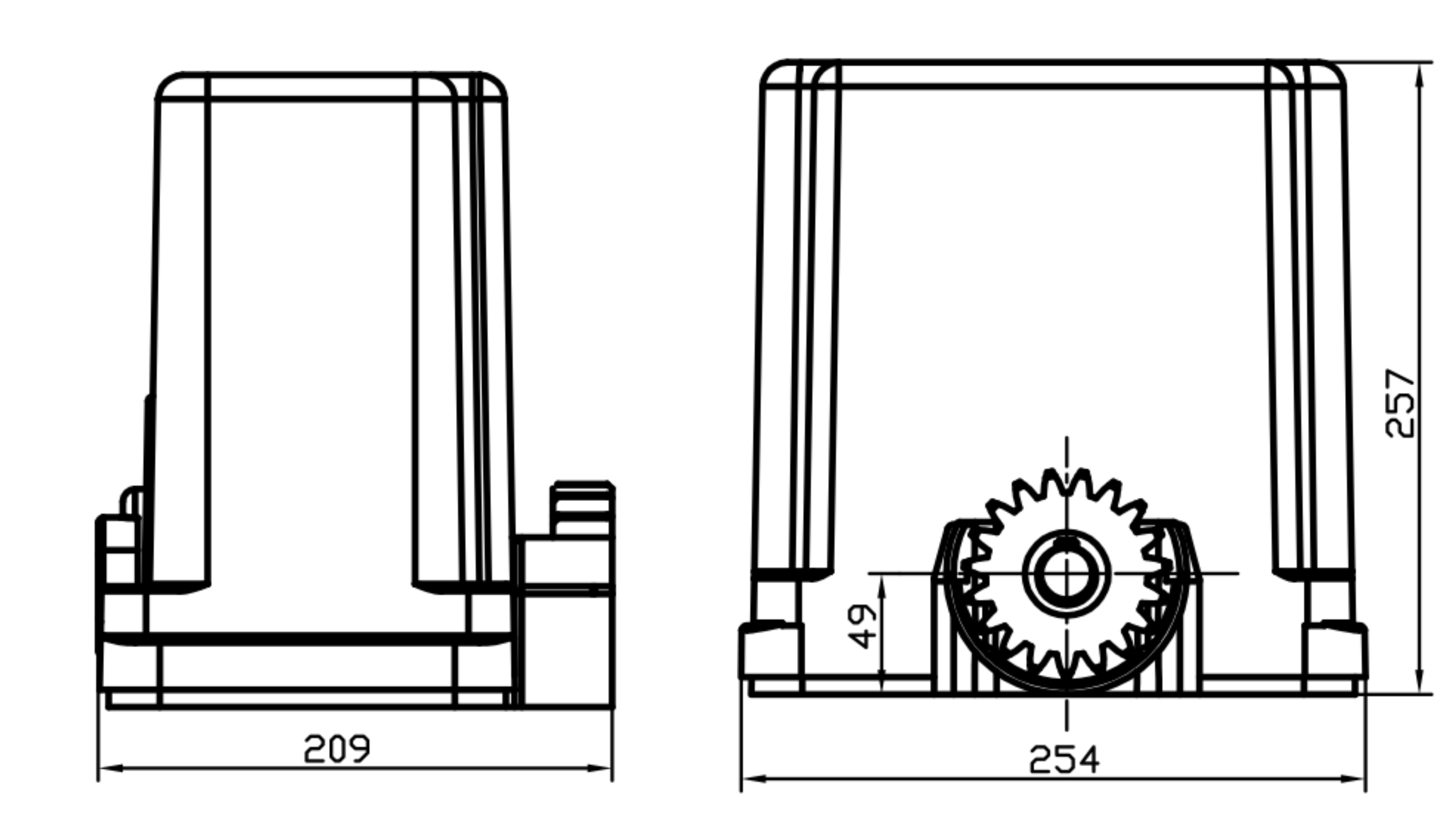 ZS-ET 400kg DC Gate Opener